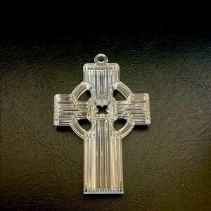 Marquis by Waterford collection , Crystal  Cross Pendant ornament stamped